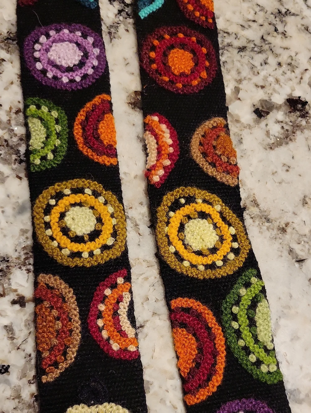 Peruvian Handcrafted Emroidered Sheep Wool Belt